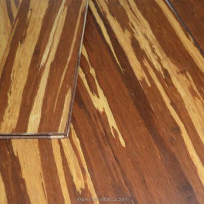 China Modern rove woven uniclick system tiger stripe bamboo flooring for sale