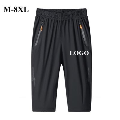 China Anti-wrinkle M-8XL OEM Man High Quality Shorts Pants Stretches Mens White With Logo Custom Plus Size Regular Fitted Oversized Shorts For Men for sale