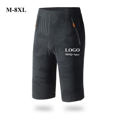 China M-8XL QUICK DRY plus size knee high shorts jogger mens camouflage custom made mens tracksuit pants latest design shorts cargo for sale