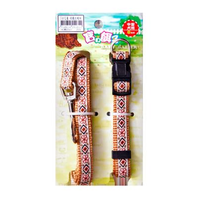 China 10mm Walking Cute Stocked Easy Take Off Collar And Leash Set for sale