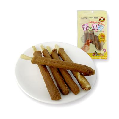 China High Quality Pet Stocked Treats Healthy Snacks No Additive Dry Dog 4 Inch Cowhide Stick Chicken Snacks for sale