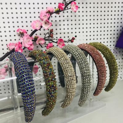 China 2020 new design headband rhinestone glitter bling headband fashion luxury headband for women for sale