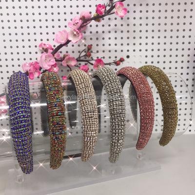 China 2020 new design headband rhinestone glitter bling headband fashion luxury headband for women for sale