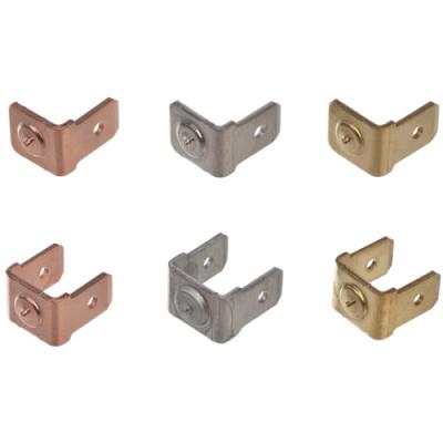 China Steel 4.8 Copper Coated Ground Clips Single And Double Style Earthing Tags for sale