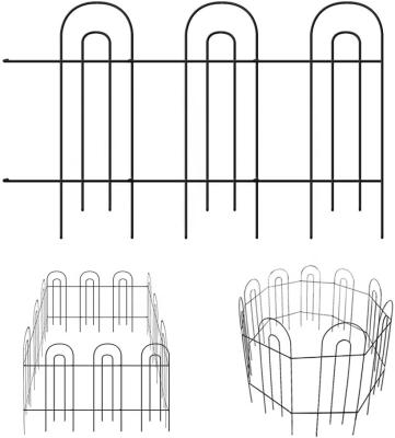 China Easily Assembled Folding Patio Fencing Decorative Flower Bed Pet Fence Section Panel Fence for sale