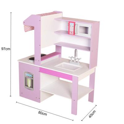 China Sturdy Latest Design Long Shape Construction Toy Preschool Corner Kitchen Set 3 Years Educational Pretend Play Furniture Toy for sale