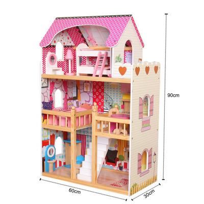 China Top Selling Mini Toy 2021 Role Play Wholesale High Quality Wooden Mini Doll Baby Toys Educational Wooden House Interactive Toys for sale