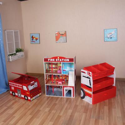 China Red Car Children's Sustainable Fashion Racing Furniture Set High Quality Easy Set Wooden Kids Furniture For OEM Wholesale Available for sale