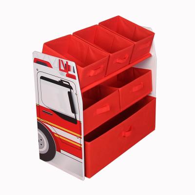 China Rotating Children's Bookshelf Children's Shelf Kids Interesting Wooden Popular Toys Organizer Rotating Shelf for Wholesale with High Quality for sale