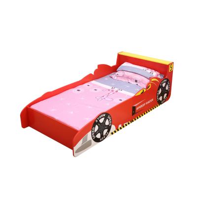 China Hot Sale Eco-friendly Racing Car Amazon Materials Wooden Kids Bed Set Furniture High Quality Boys Single Bed For 140*70cm Mattress for sale