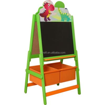 China Top Selling Children Furniture Easel Wooden Painting Easel With 2 Sides Amazon Pick Wooden Art Easel For Kids for sale