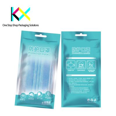 China Customized Medical Products Packaging resealable zipper plastic Bags with good barrier for protective masks zu verkaufen