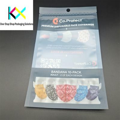 China KN95 Surgical Facial Mask Medical Device Packaging Pouches ISO9001 Certified with Clear Window for sale