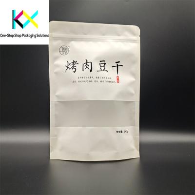 China OEM ODM Matte Digital Impresso Stand Up pouches para snacks alimentos à prova de umidade com janela clara à venda