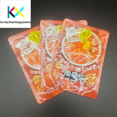 China 3 zijkant afdichting AL Flat pouch voedselverpakking met rits Te koop