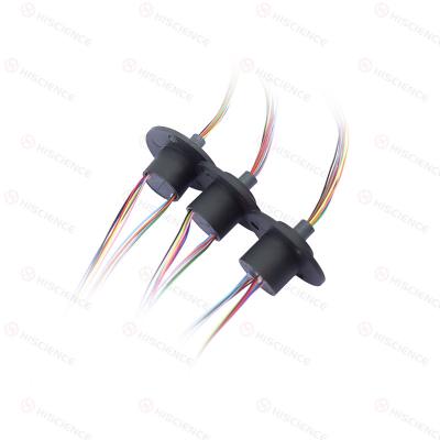 China Industriële automatisering Capsule slip ring 8 circuits 2.5A 24.5mm Lead Length Te koop