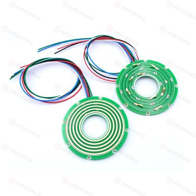 China 12 Circuits 10A Rotary Joint Slip Ring Pancake Stable Signal Transmission for sale