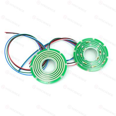 China IP51 Pan Cake Slip Ring 4 Circuitos 10A Diseño ultra delgado Ahorro de espacio en venta