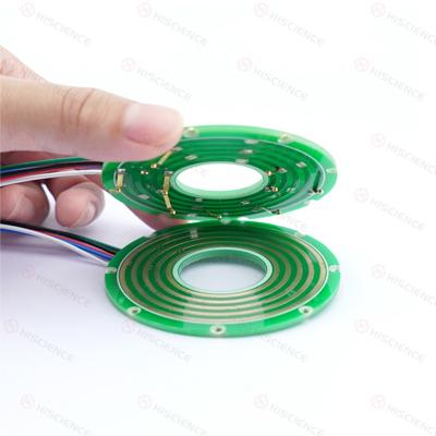 China Ultra Thin Pancake Slip Rings 2 Circuits 10A CCTV Slipring Design for sale