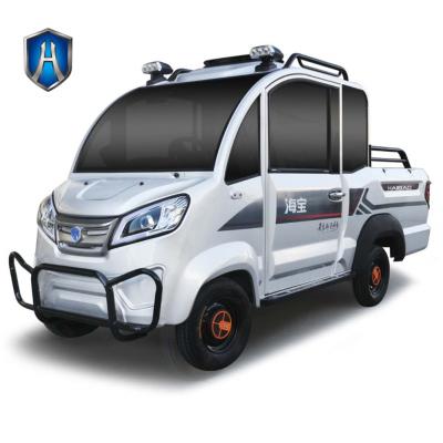 China Bangladesh Electric Four Wheel Rickshaw With Rear Cargo Container As Electric Pickup for sale