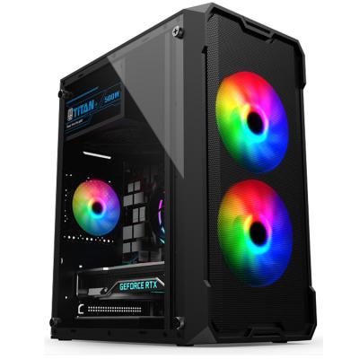 China Enclosing Desktop Computer Cases and Towers PC RGB Cabinet CPU Gaming Computer Case for sale