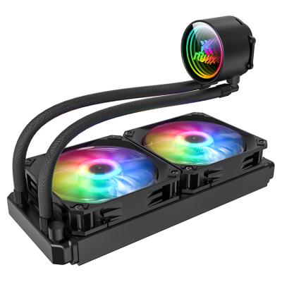 China Computer Case 280MM Custom CPU Water Cooler CPU Heatsink 12600K 115X /2700/3600/5950X Cooling With Fan Liquid CPU Cooler RGB cooler for sale