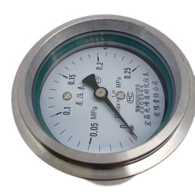 China Oil Filled Differential Pressure Gauge Industrial Shock Proof Customization CW60-Z1 for sale