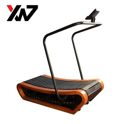 China 2021 Eco - Friendly Manual Air Training Cardio Runner Curved Treadmills for sale