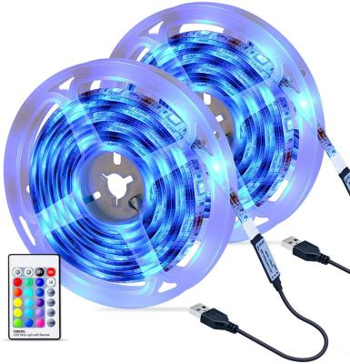 China Residential Wholesale Waterproof Flexible High Brightness RGB Remote Control Night Light RGB Led Strip Light for sale