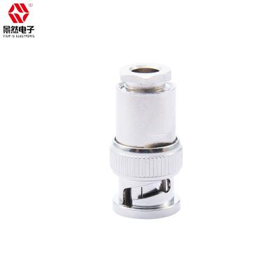 China Communicate Factory Price BNC RF Connector Male Clamp For RG58 lmr195 50ohm BNC Cable Nickel Plating Straight Plug for sale