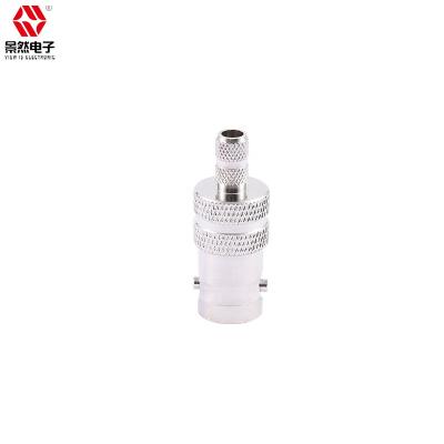 China Factory price 50OHM BNC female crimp for cable rg58 50ohm DC-4GHZ nickel plating bnc rf straight connector for sale