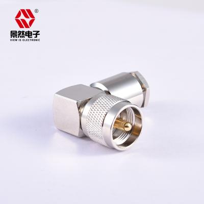 China 50Î © male supply N crimp for lmr240 nickel plating N series brass cable RG8X full straight plug voice line for sale