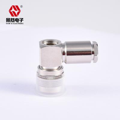 China 50Î © male supply N crimp for lmr240 nickel plating N series brass cable RG8X full straight plug voice line for sale