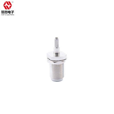 China audio & Video MPD Digital F type female bulkhead crimp for RG179 straight cable 75ohm f jcak rf connector for sale