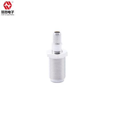 China RF F type female bulkhead crimp for SYV75-3 straight cable 75ohm f jcak rf connector for sale