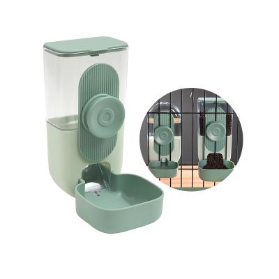 China Non-automatic Pet Feeder Water Dispenser Food Container Water Set Dog Cat Hanging Automatic Water Feeder Portable Food Feeder for sale