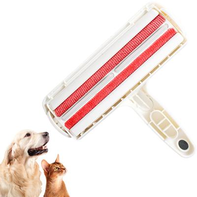 China Hot Sale Custom Stocked Logo Reusable Cat and Dog Pet Grooming Brush Pet Hair Remover Roller for sale