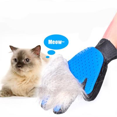 China Cat Dog Hair Removal Mitts Stabilized Pet Grooming Supplies Stocked Effective Pet Hair Remover Pet Grooming Gloves for sale