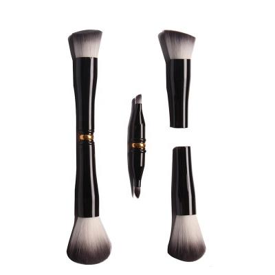 China Angular Blush Melason Synthetic Hair 4 Detachable High Quality Custom Made In 1 Single Kabuki Makeup Brush Private Label Brush Factory for sale