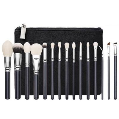 China Angular Blush Melason Wholesale Custom Label Best Price 12/15pcs Cosmetic Kit Logo New Professinal Makeup Brush Kit Set Private for sale