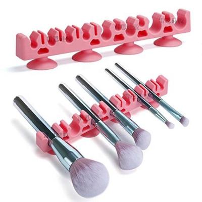 China Acrylic+ABS Melason Plastic Best Selling Acrylic Silicone Makeup Brush Drying Stand Brush Holder and Makeup Dry Brushes Display Dryer for sale