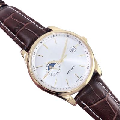 China Luxury Lunar Phase Chronograph Alarm Watches Mens Brand Automatic Watches for sale