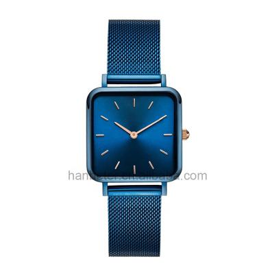 China Lady 2019 Alarm Success Hand Watch Women Mesh Watch Square for sale