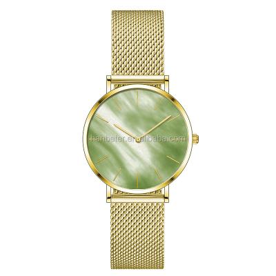 China New Fashion No Alarm Rose Gold Luxury Leather Mesh Watches Brand Women Watch Ladies Casual Dress Wristwatch Set For Women for sale