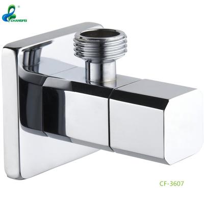 China CF3607 Square General Contemporary Design 1/4 Turn Ceramic Water Insulating Angle Valve for sale