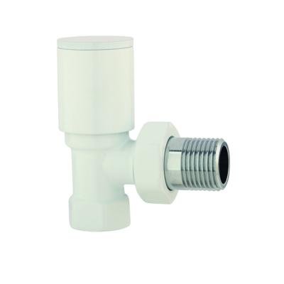 China General high quality standard radiator valve in white finish for sale