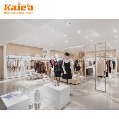 China Luxury Lady Garment Shop Store Design Ideas Fashion Cloth Shop Interior Design For Clothing for sale