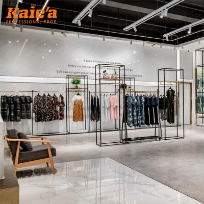 China Unique fashion clothes shop decoration and women clothes shop display design for sale