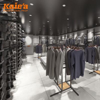 China Custom Store Furniture Display Store Custom Store Furniture Men's Clothing Retail Male Clothes Display Rack for sale