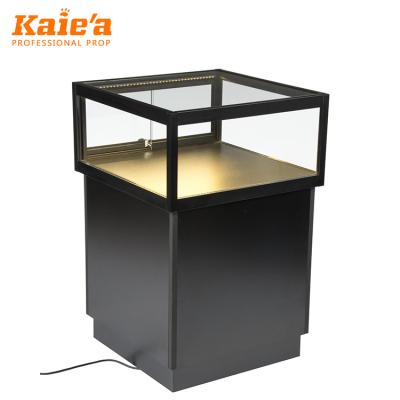 China Modern Hot Sale Glass Jewelry Display Showcase With Lock , Wooden Jewelry Display Stand for sale